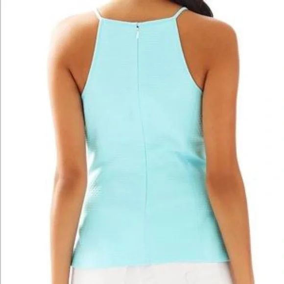Lilly Pulitzer Larina Top in Pool Blue - Picture 4 of 8